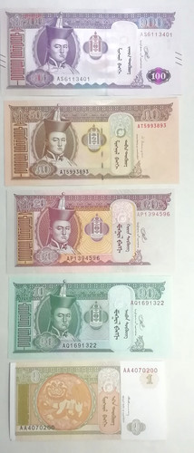 Banknoten mongolei set - set, mit