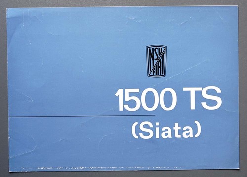 Prospekt nsu fiat 1500 ts - ,