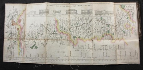1838 drake railroad maps - railroad,
