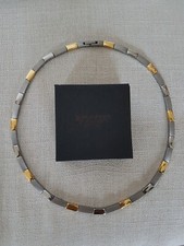 Boccia Titan Collier Bicolor 08043-02 UND Creolen 05045-04 mit Diamanten w.NEU