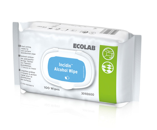 Ecolab incidin alcohol wipes - alcohol,