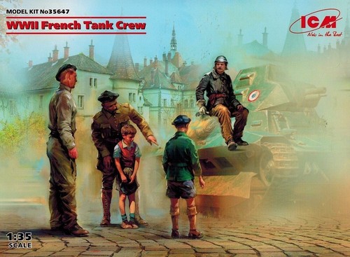 Icm 35647 wwii french tank - icm,