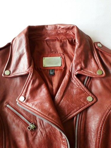 Damen echt lederjacke - echt,