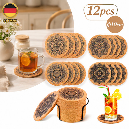 Untersetzer 12er set - untersetzer, rund