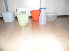 Sammlung Plastikbehälter - Kaffeefilter - Sprühflasche - Milchkanne Tupperware