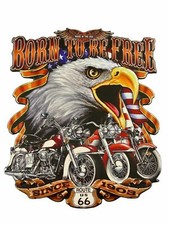 Blechschild "Born to be free"