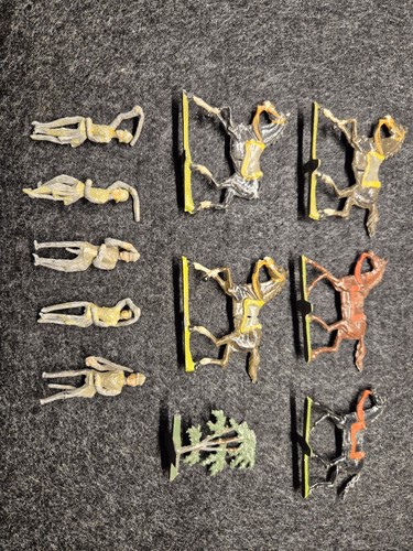 11x zinnfiguren pferd militär - zinnfiguren,
