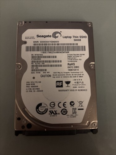 Seagate laptop thin sshd - sshd, 500gb