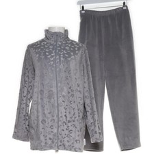 Lucenta, Freizeitanzug, Größe: L, Polyester, Grau, Plüsch #Y1m