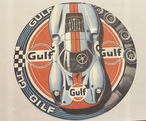 Gulf racing blechschild - ⁠gulf,