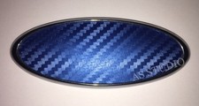 2x Folie 126x48mm Carbon blau
