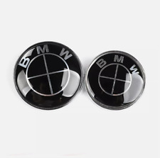82mm 74mm Vorne+Hinten Für BMW Emblem Motorhaube Heckklappe Kofferraum Abzeichen