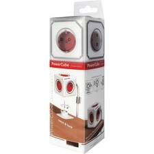 Allocacoc POWERCUBE 5-FACH Steckdosenleiste mit Schalter  Weiß Schutzkontakt ...