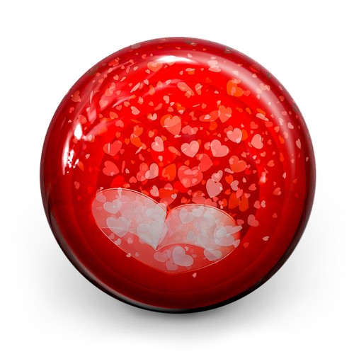 Bowling ball otb love hearts - bowling,