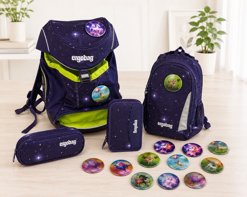 Ergobag schulranzen set - set, lila