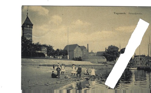 Vegesack 1910 hochglanzfoto - vegesack,