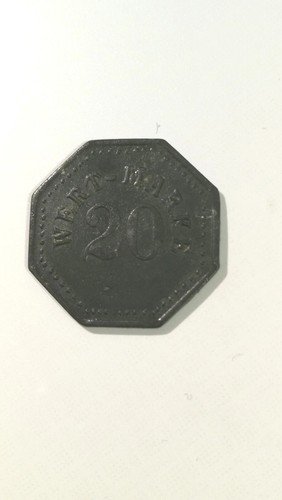 Wertmarke 20pf achteckig token - achteckig,