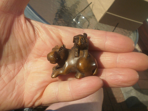 Handgeschnitztes holz netsuke - handgeschnitztes,