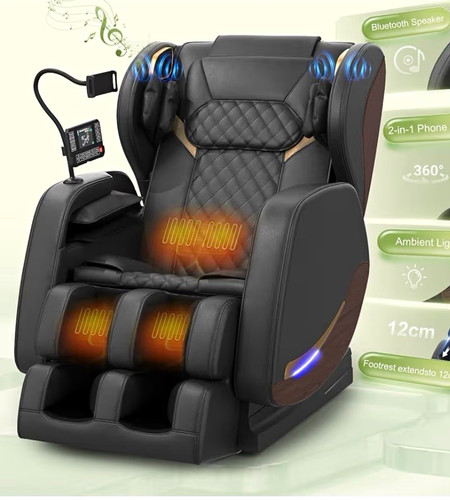 Massagesessel schwarz mit - schwarz,