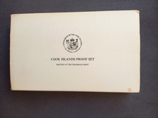 KMS Cook Islands 1976 Proof PP Set Franklin Mint Set Folder Satz OVP