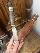Jagdmesser Hirschhorn Solingen Hubertus Nachlass Top Zustand