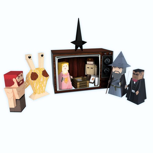 Papercraft krippenspiel set - papercraft,