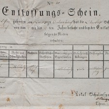 Entlaßschein Abschluss