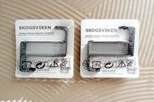 Ikea Skogsviken schwarz über Türhaken für Tücher (4 Haken)