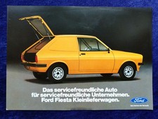 FORD Fiesta Kleinlieferwagen Prospekt 3.1978
