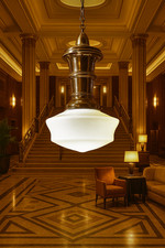 "Große Art Deco Pendelleuchte