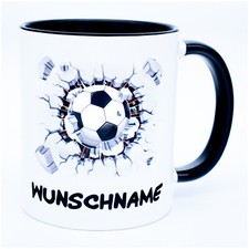 Fußball Tasse mit Namen
