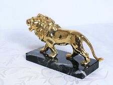 Löwe aus Metall auf Granitsockel, 1,3 kg