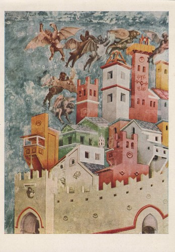 Postkarte giotto teufel - postkarte, über