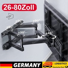 TV-Wandhalterung 22-85 Zoll Bildschirm Fernsehhalter schwenkbar neigbar DHL