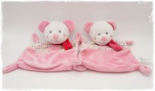 *•... Nicotoy/C&A - 2 x Schmusetuch Maus Bär - Wolke - rosa - 25 cm - TOP ...•*