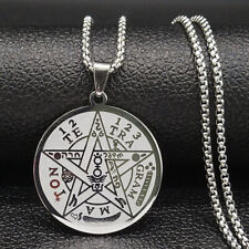 Halskette mit Tetragrammaton Pentagramm Anhänger Amulett Witchcraft Wicca