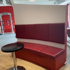 5 Tischplatten, schwarz, 55 cm Breite 