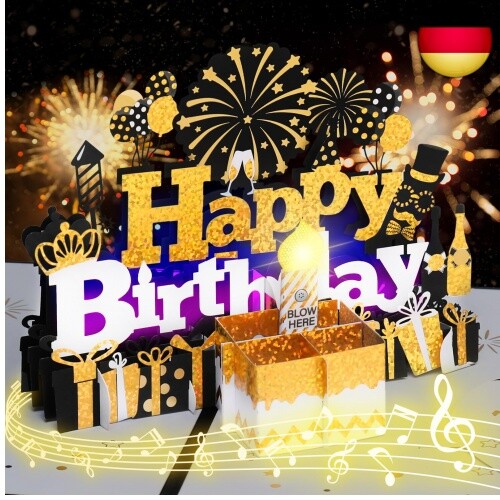 Geburtstagskarte musikalische - geburtstagskarte,,