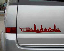 Aufkleber Kiel Skyline Sticker