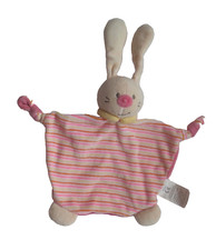 Okay Hase Hasi Bunny Häschen rosa gelb Schmusetuch Schnuffeltuch Kuscheltuch KIK