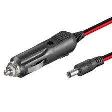 H37 KFZ Auto Adapter 12V DC Stecker 5A 5,5X2,1mm Zigarettenanzünder Kabel 120cm