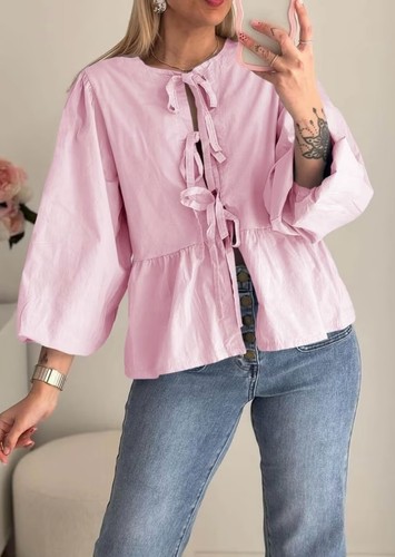 Bluse mit schleife tunika - mit,