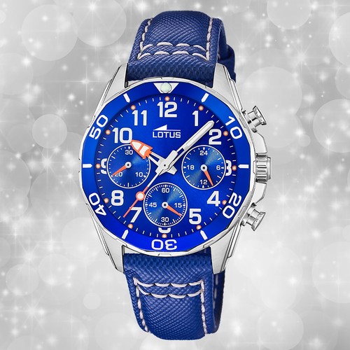 Armbanduhr leder blau jugend - armbanduhr,