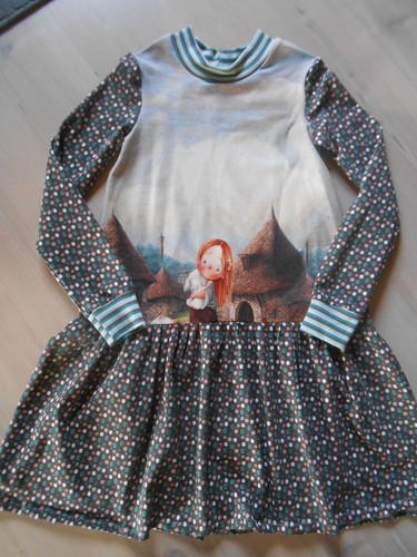 Winter jersey kleid - winter,