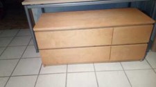 Malm Kommode 120cm breit, 4 Schubladen 