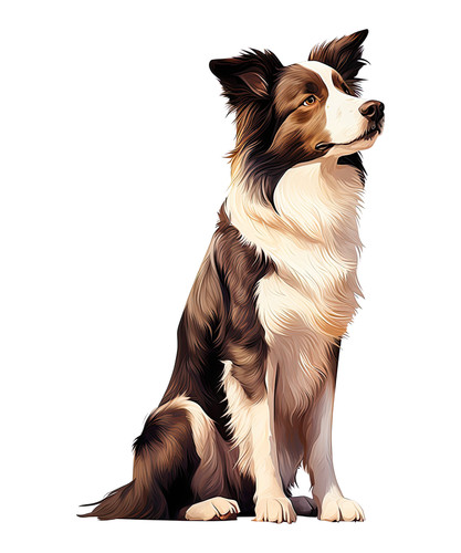 Sitzender hund auto aufkleber - sitzender,