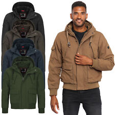 A. Salvarini warme Herren Designer Winter Jacke Teddyfell gefüttert Winterjacke