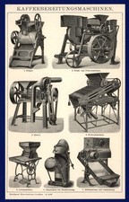 Druck anno 1902 - Kaffee Röster Pulper SCAE Barista Röstung - histor. Maschinen