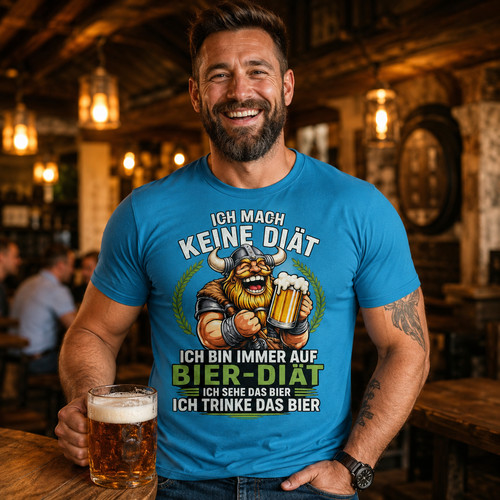 Bier diät wikinger shirt - bier-diät, t-shirt