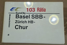 Zuglaufschild EC Eurocity 103